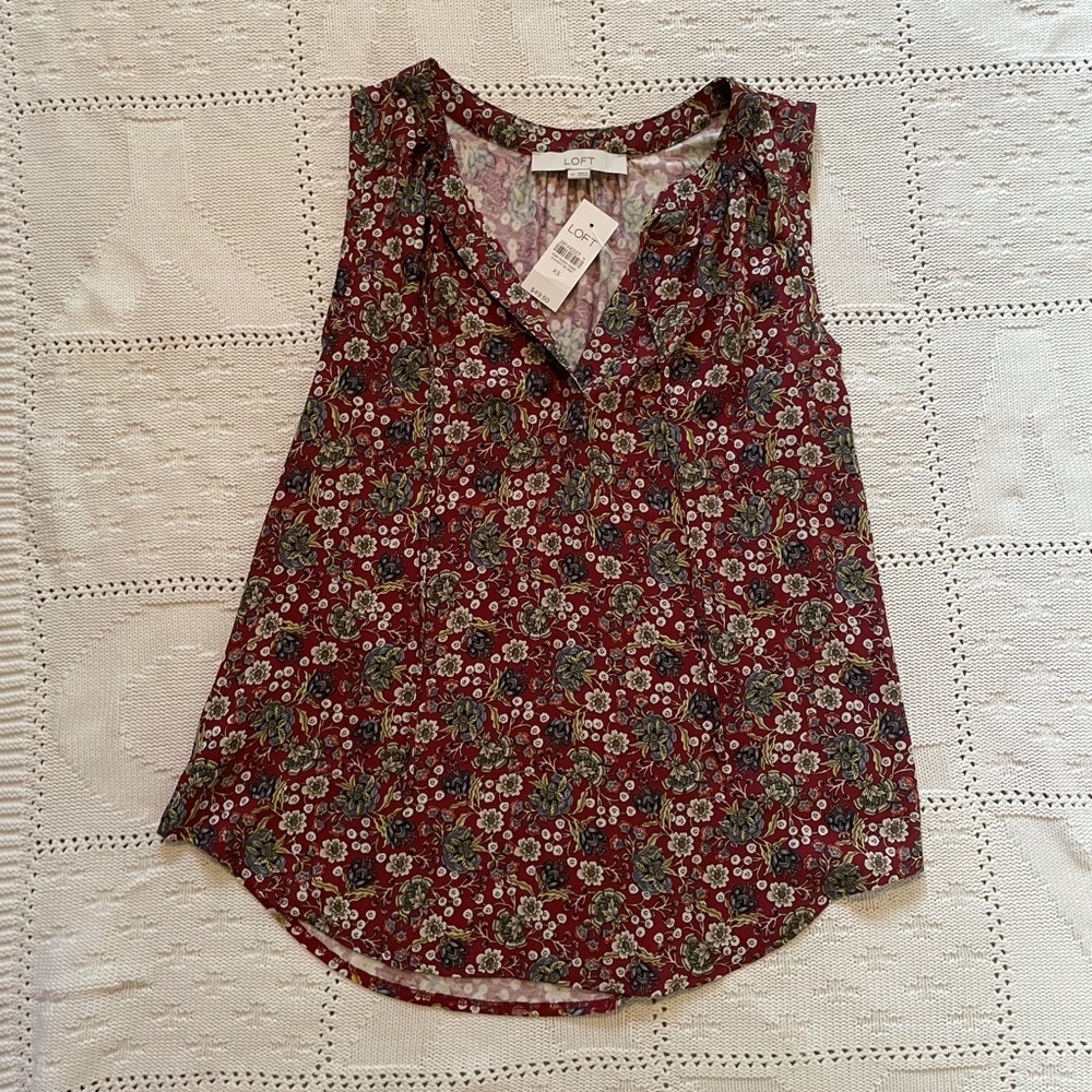 LOFT Floral Blouse